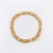 Boho Plated Shinny Glass Bead Bracelet Set  [B170]