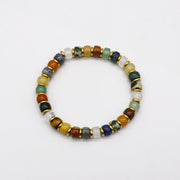 Classic Turquoise and Multicolor Natural Stone Beaded Bracelet [B188]