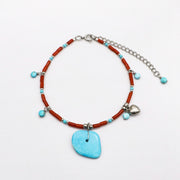 Trendy Vacation Style Bracelet Set with Irregular Turquoise Beads [B199]