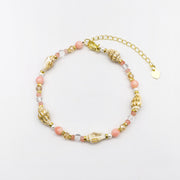 Pink Colour Dreamy Girl Combination Bracelet [B200]