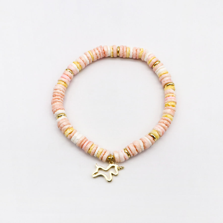 Pink Colour Dreamy Girl Combination Bracelet [B200]