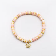 Elegant Pastel Pink Beaded Bracelet  [B202]