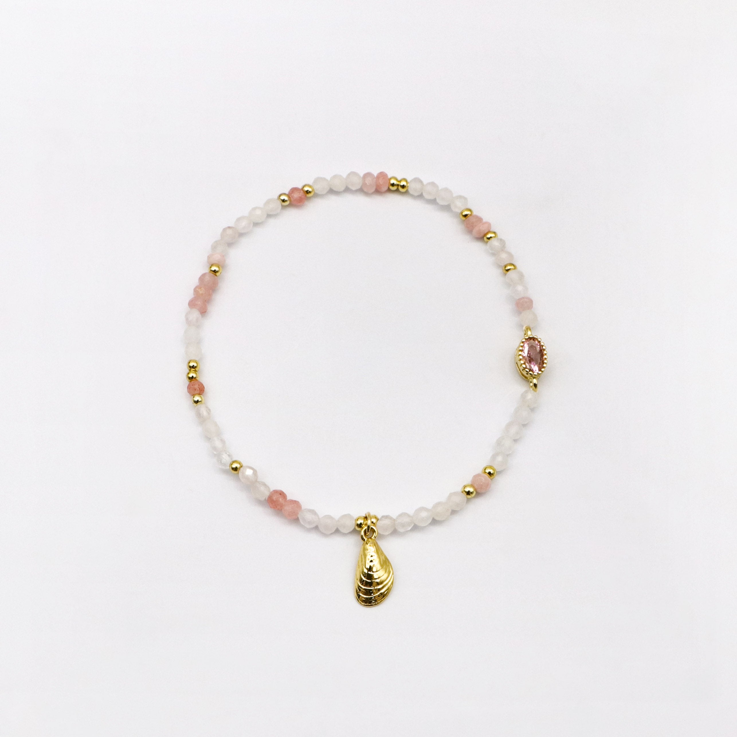 Minimalist Pink Beaded Bracelet  [B201]