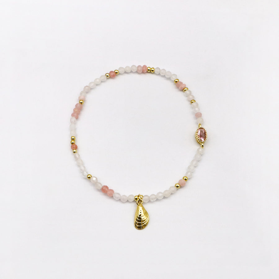 Minimalist Pink Beaded Bracelet  [B201]