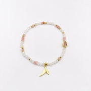 Elegant Pastel Pink Beaded Bracelet  [B202]