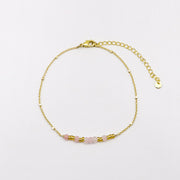 Minimalist Pink Beaded Bracelet  [B201]