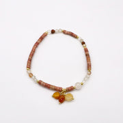 Delicate Rhodonite Stone Bracelet  [B210]