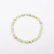 Handmade Dainty Green Prehnite Bracelet  [B212]