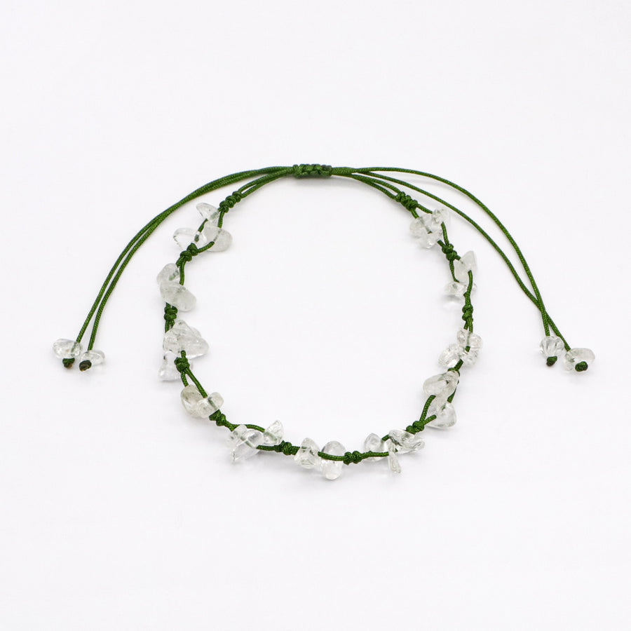 Trendy Fresh Forest Green Stone Bracelet [B224]