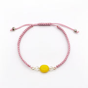 Beach Vacation Pink Shell and Pastel Crystal Bracelet [B226]