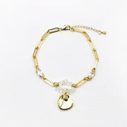 Elegant Pearl Clover Bracelet [B227]