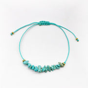 Turquoise and Lapis Labradorite Chips Bracelet [B228]