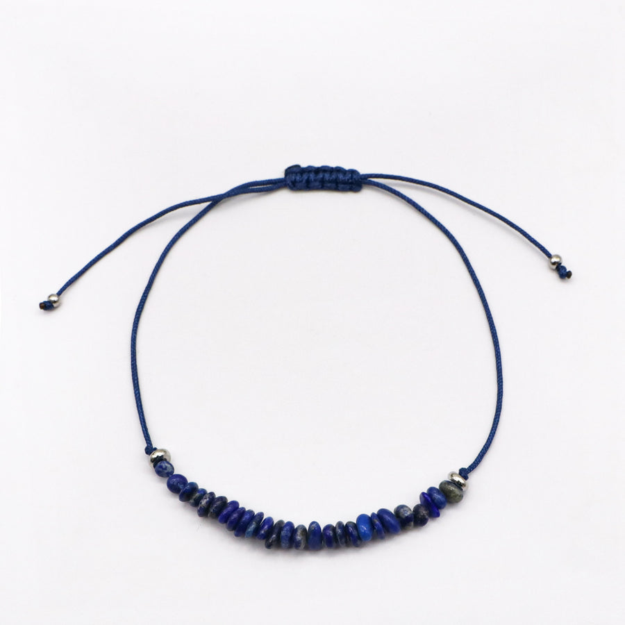 Turquoise and Lapis Labradorite Chips Bracelet [B228]