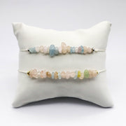Turquoise and Lapis Labradorite Chips Bracelet [B228]