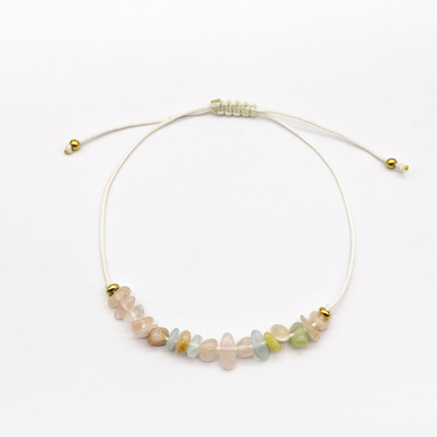 Turquoise and Lapis Labradorite Chips Bracelet [B228]