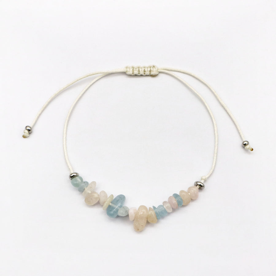 Turquoise and Lapis Labradorite Chips Bracelet [B228]