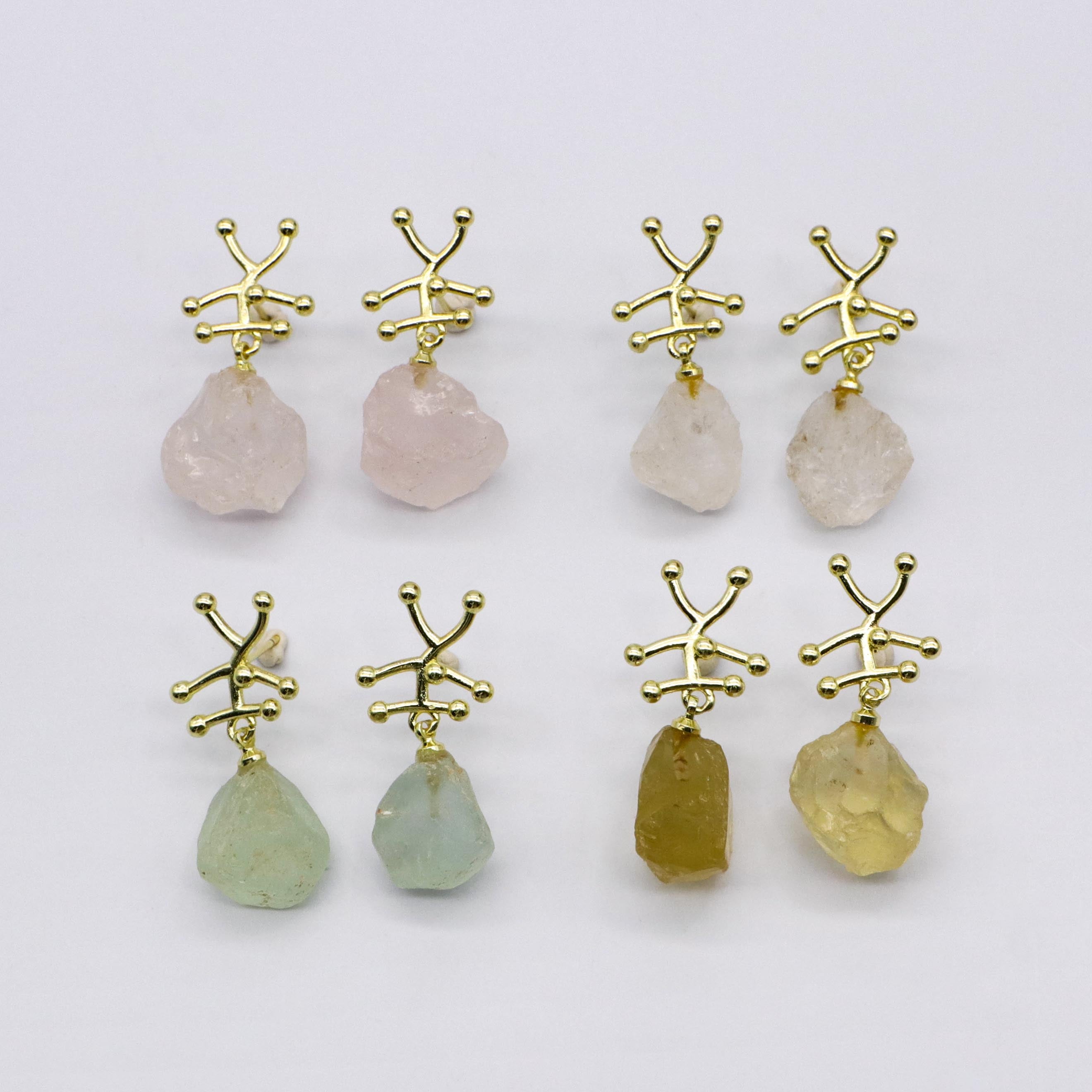 New Classic Original Irregular Natural Stone Earring