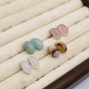 Simple Style Fashion Drop Shape Natural Stone Earring