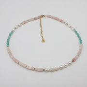 Nice Simple Style of Natural Stone Beads Pearl Necklace