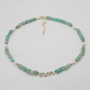 Nice Irregular Stone Beads Necklace