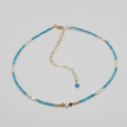 Nice Simple Style of 3mm Small Natural Stone beads Necklace