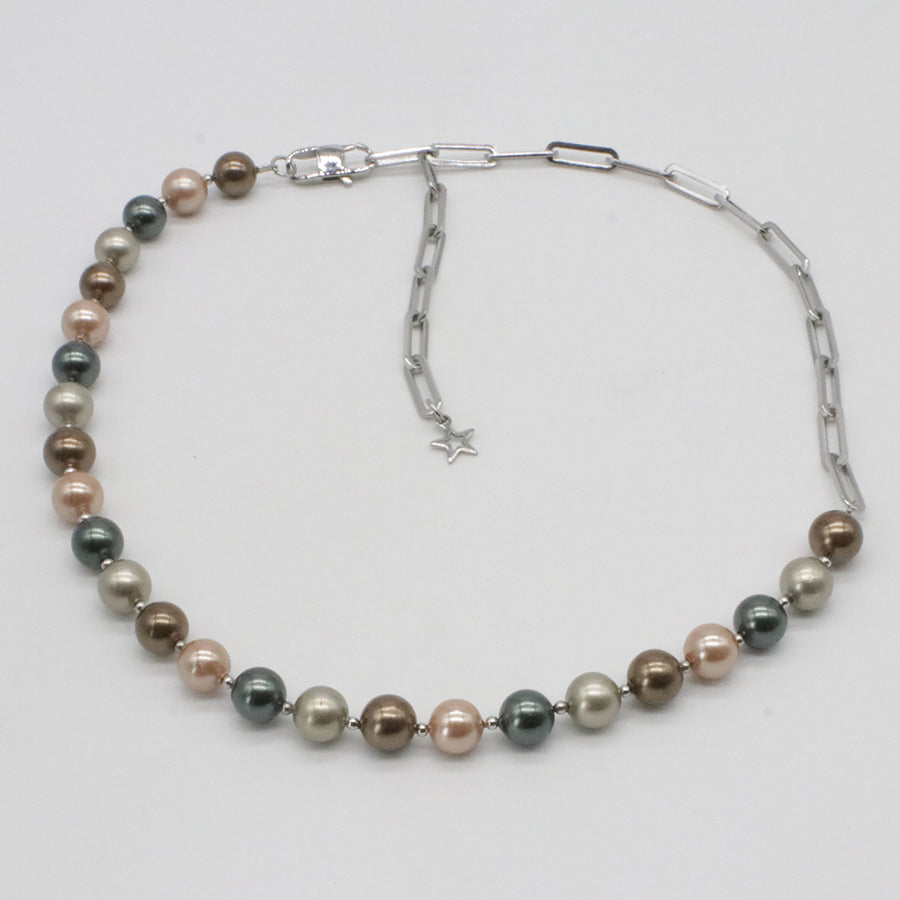 Nice Shell Pearl Beads Inverse Style Design Choker