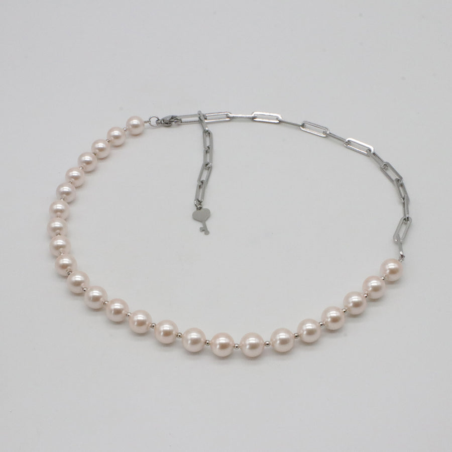 Nice Shell Pearl Beads Inverse Style Design Choker