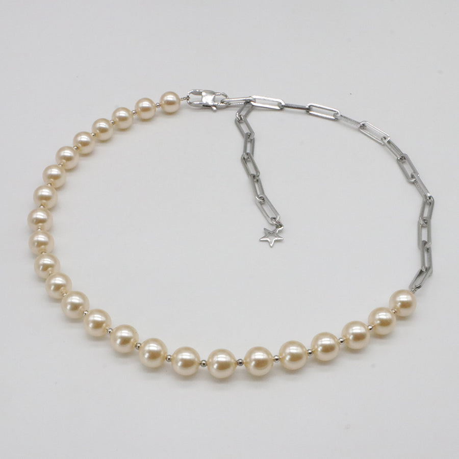 Nice Shell Pearl Beads Inverse Style Design Choker