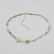 Nice Baluoke Fresh Water Pearl With Imperial Stone Choker