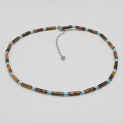 Nice Simple Imperial Stone Round Tube Choker