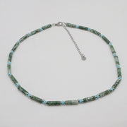 Nice Simple Imperial Stone Round Tube Choker