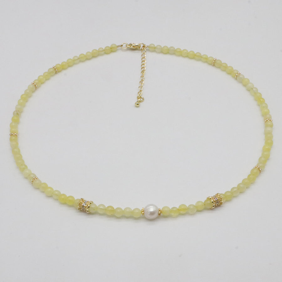 Nice Colourful China Jade Beads Necklace