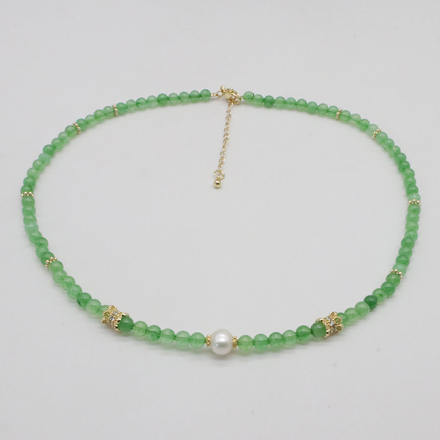 Nice Colourful China Jade Beads Necklace