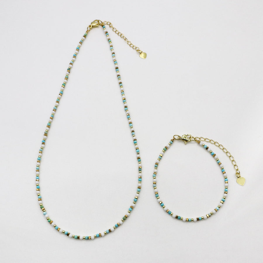 Nice Spring Summer Seazon Style Necklace & Bracelet Set