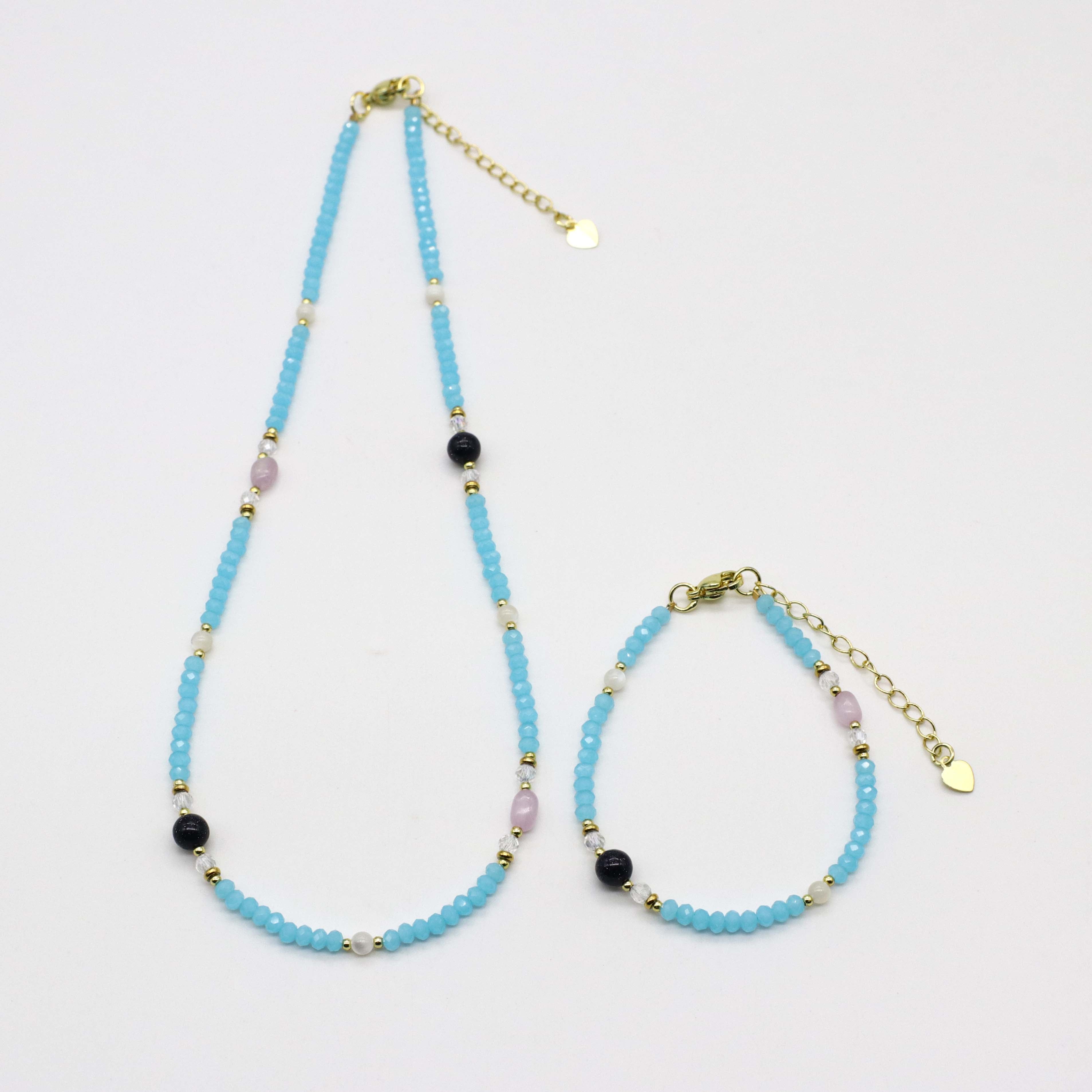 Nice Fantastic Style Beads Necklace & Bracelet Set