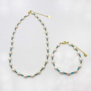 Fantastic Style 8mm Irregular Pearls Necklace & Bracelet Set