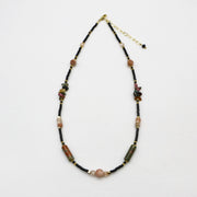 Retro Style Chips Tourmaline Necklace