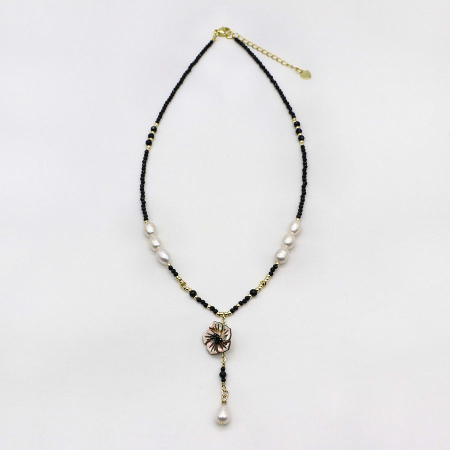 Elegant Style 2mm Black Spinel Luxury Necklace