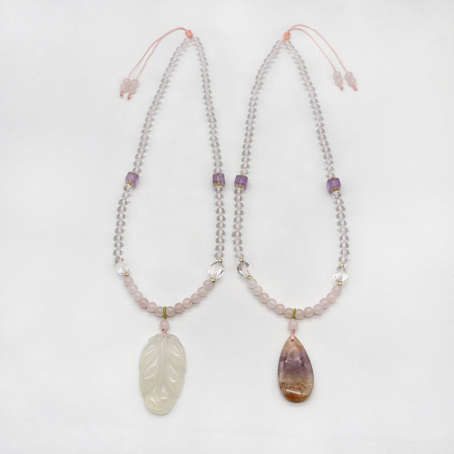 Neo-classical Style 6mm Crystal Necklace