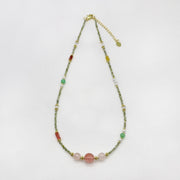 Bling Bling 6.5mm Rose Quartz Necklace