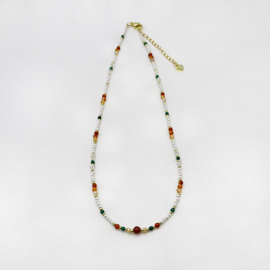 Dopamine Style 2mm Mop Pearl Necklace