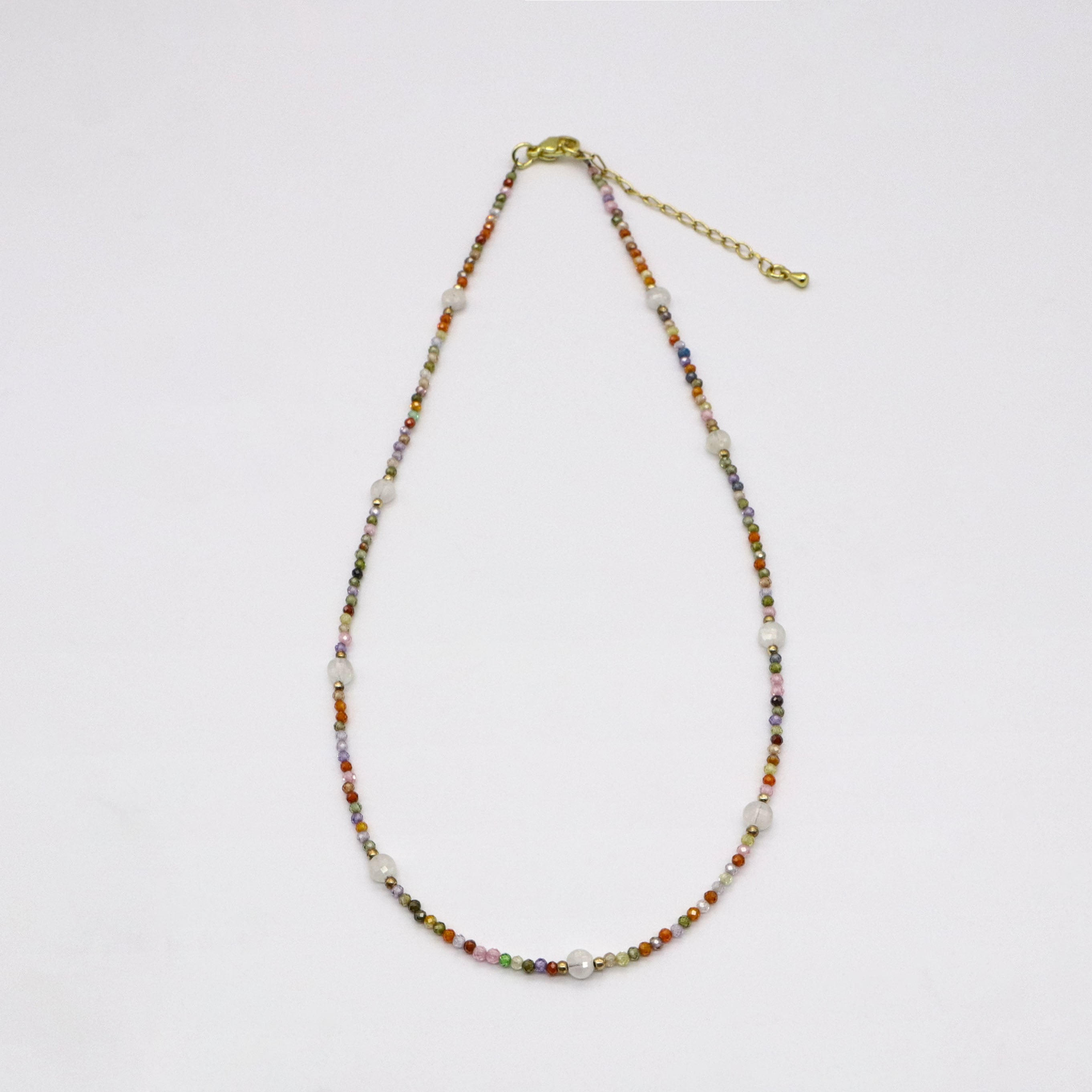 Dopamine Style Colorful Zircon Necklace