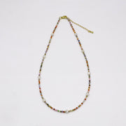 Dopamine Style Colorful Zircon Necklace