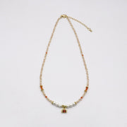 Luxurious Style Zircon With Mop Pearl Necklace