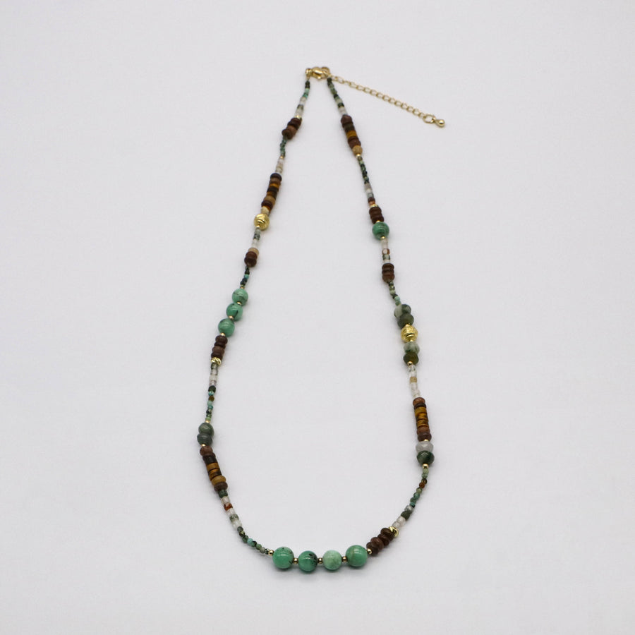 Vintage Fashion Chrysoprase Beads Necklace