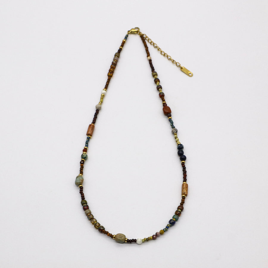 Simple Style Japanese porcelain beads Necklace