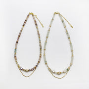 Bohemian Style Irregular Pearl With Chain Choker