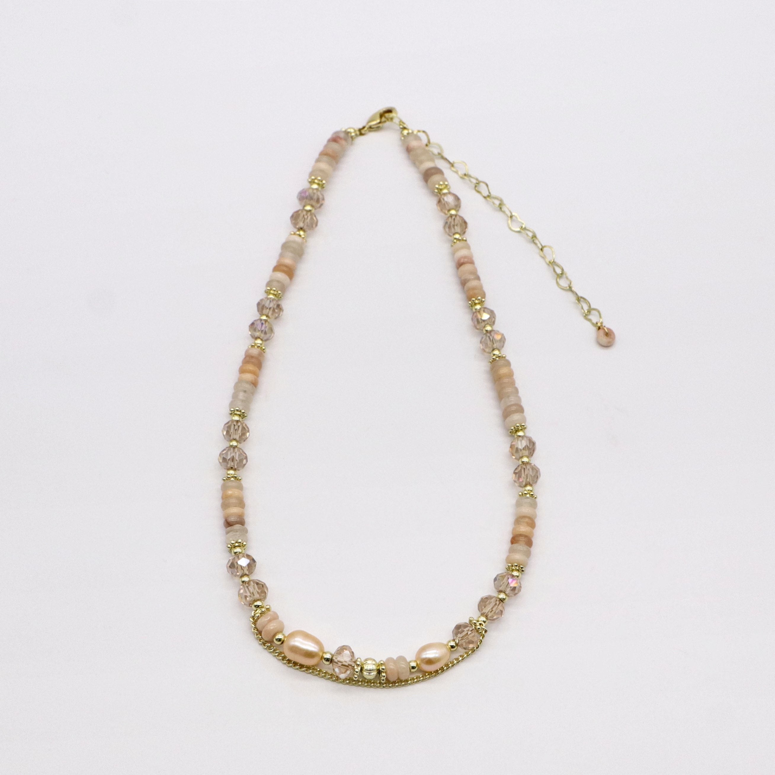 Bohemian Style Irregular Pearl With Chain Choker