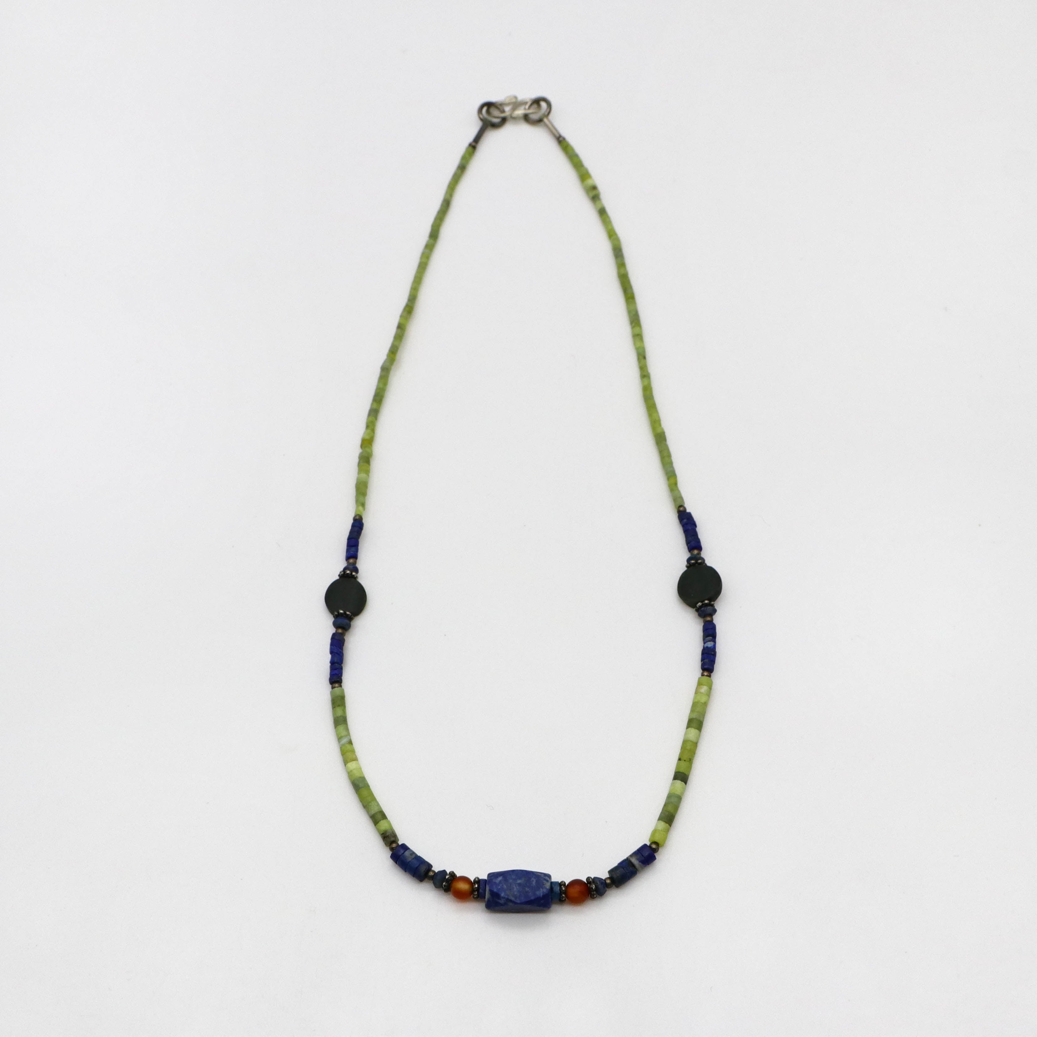 Lemon Jade Necklace Indian Style