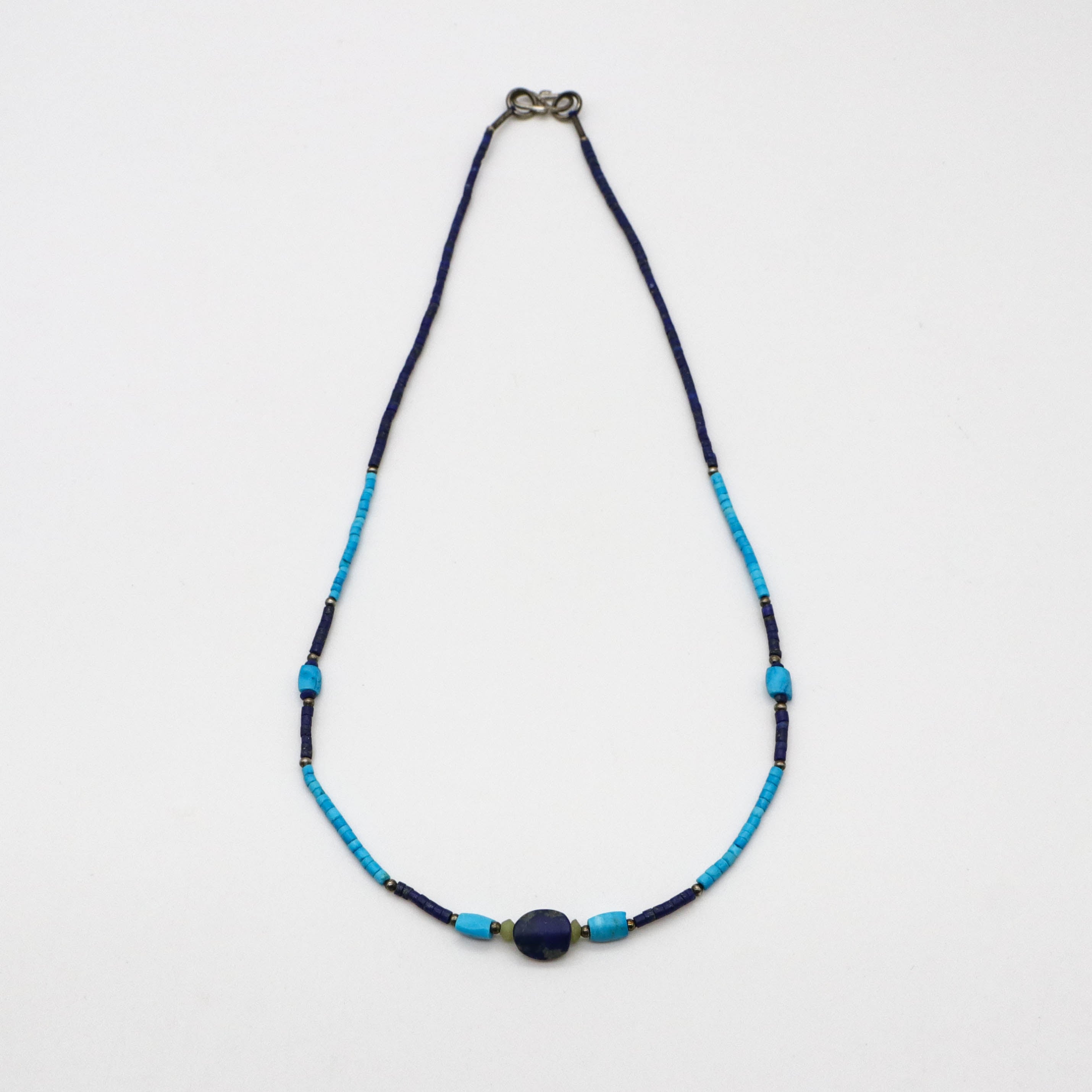 Distinctive 2mm Lapis Necklace